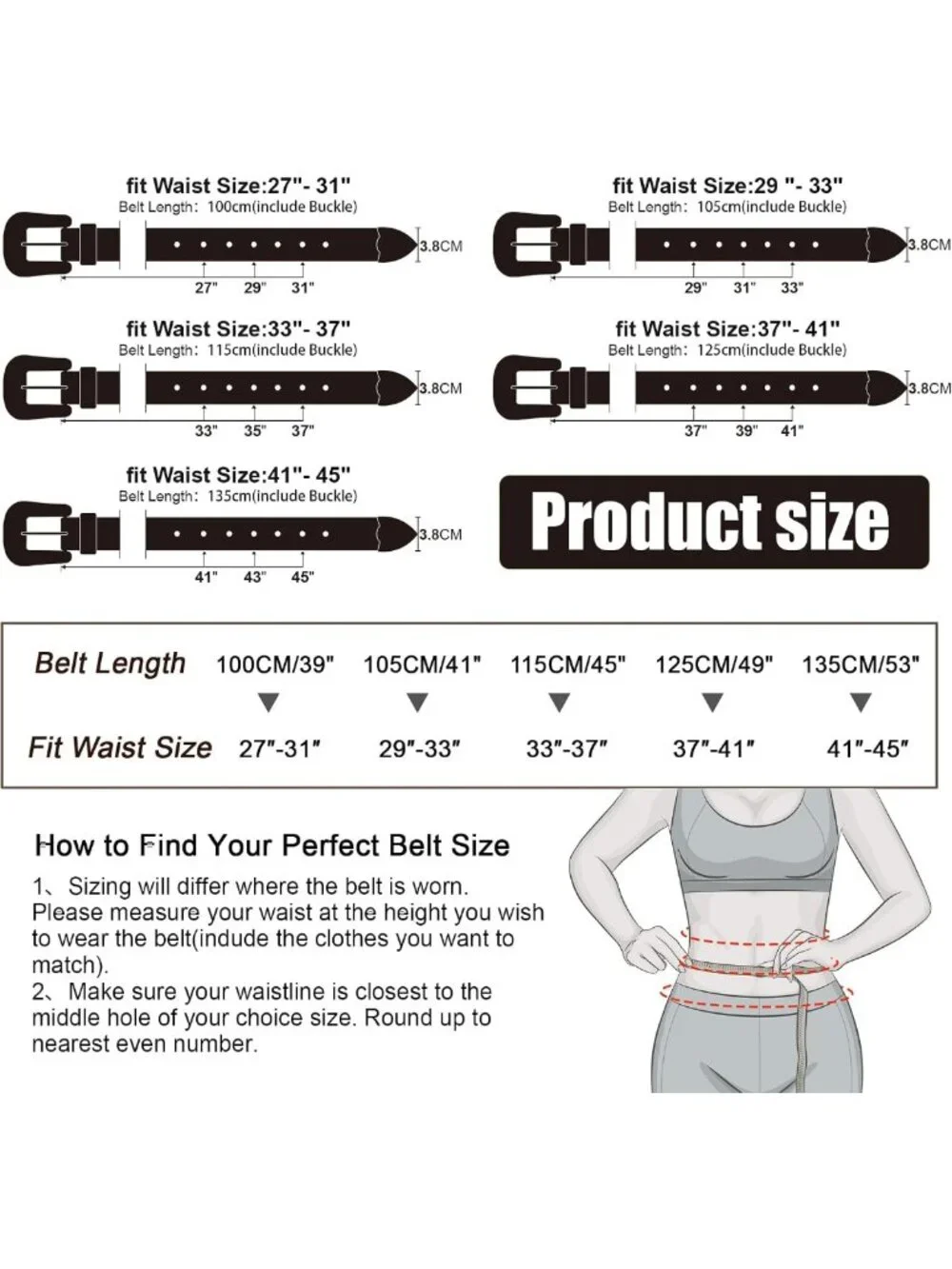 Rhinestone Western Belt for Men & Women - Bling Studded Leather Cowgirl Waist